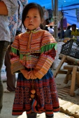 Flower Hmong girl at Bac Ha Sunday market