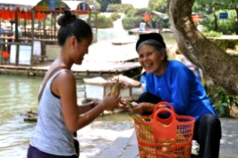 Buying Corn from an elderly Zhuang woman